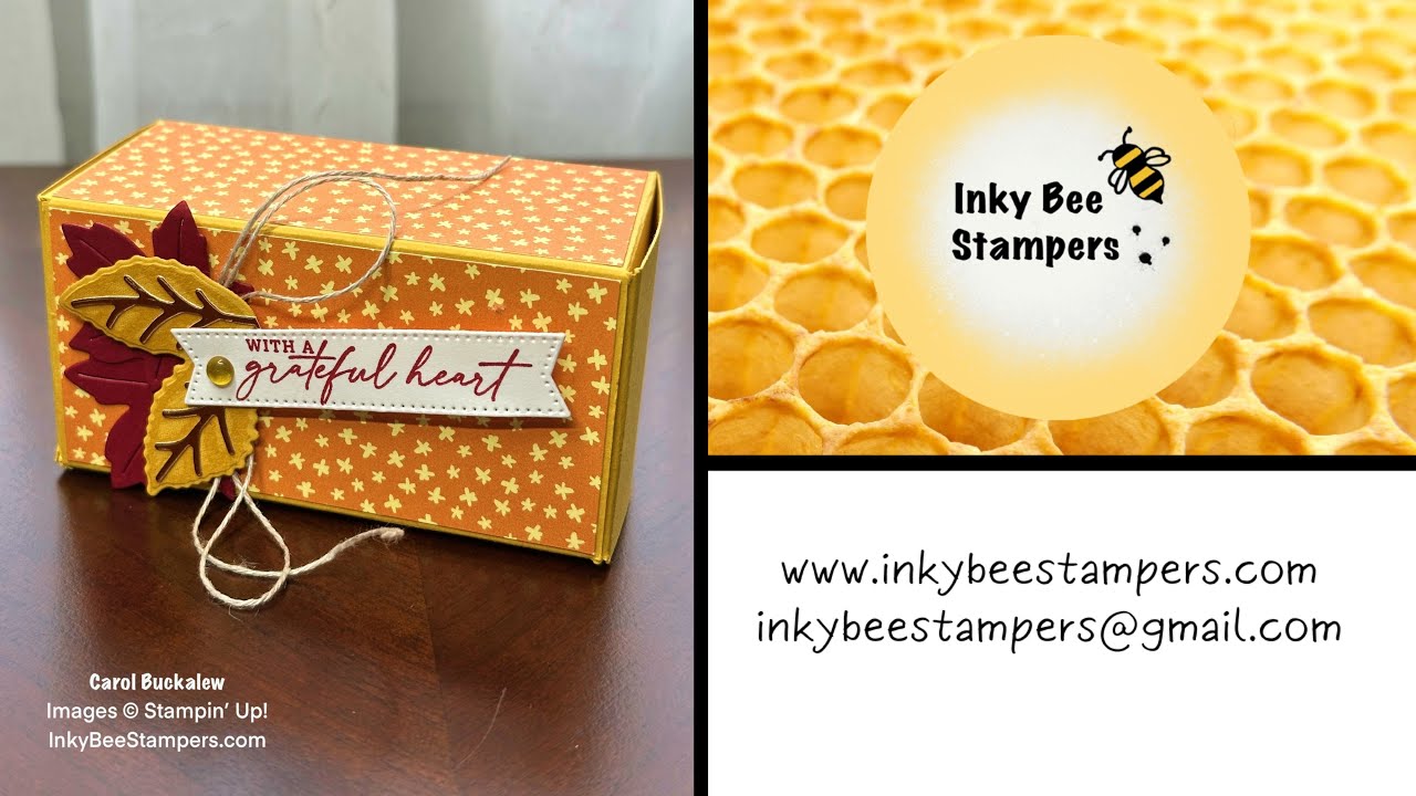 Stampin' Up! Autumn Leaves Easy One-Piece Gift Box