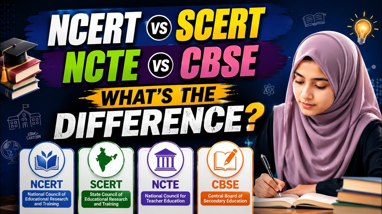 NCERT vs SCERT | NCTE vs CBSE | Most Important Education GK