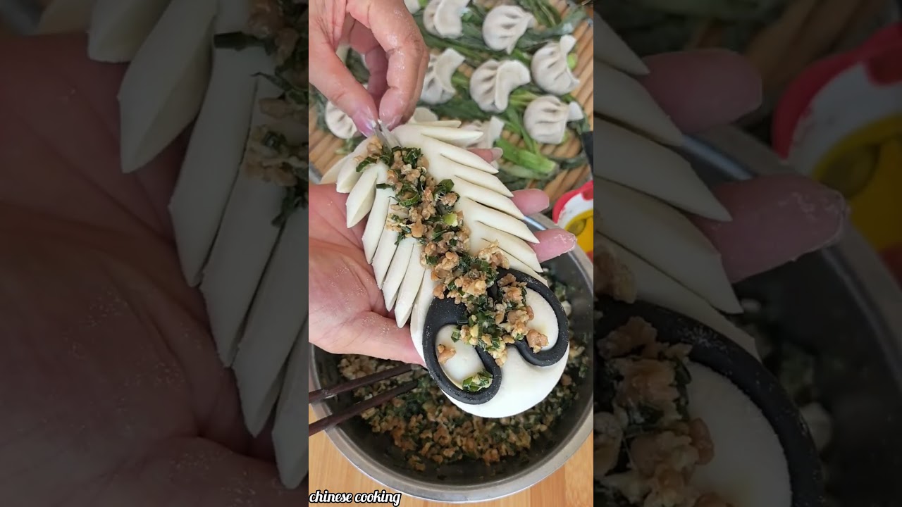 Beautiful momos & dumpling shape🥟🍥🍡 Cake, pizza, pasta, buns, sweets 