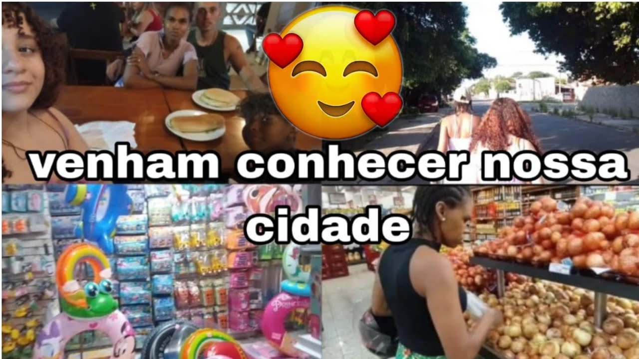 Mostrando minha cidade 🏙️✨Escolinha de futebol ⚽👦, mercado 🛒e finalizando  com um lanche 😋🍔🍟
