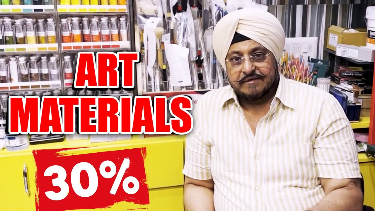 VLOG -44 CHEAP ART MATERIALS  SHOP IN DELHI | KHALSA BROTHER | RESIN ART