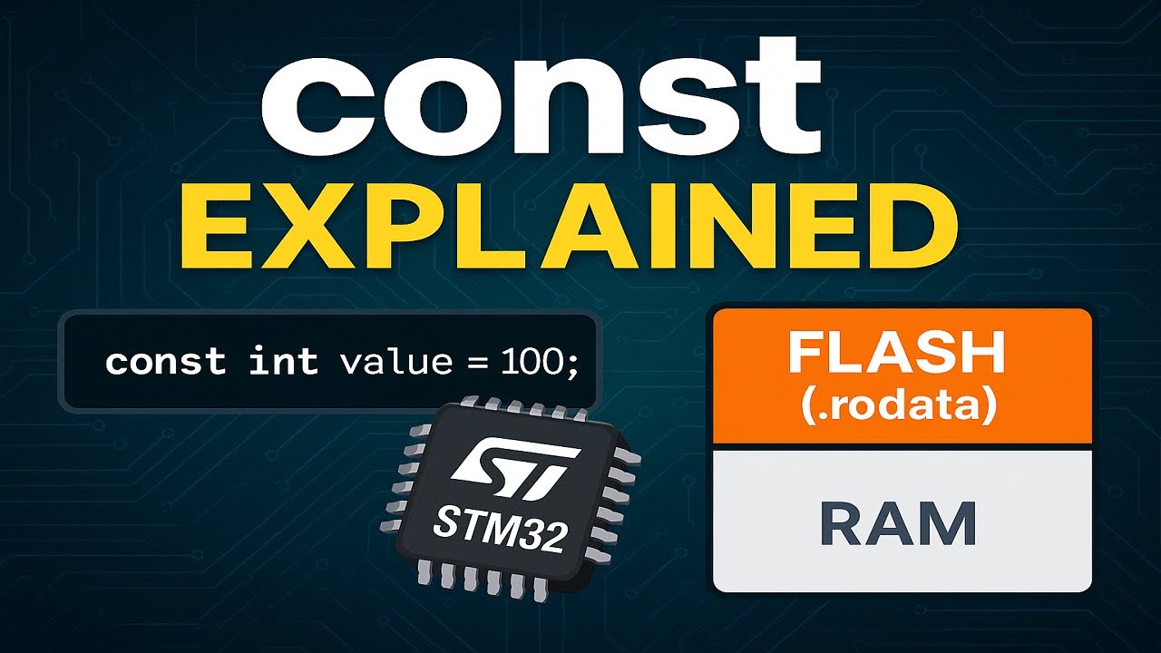 Constants in Embedded C | Keyword Usage, Syntax, Memory Sections & Hardware Behavior