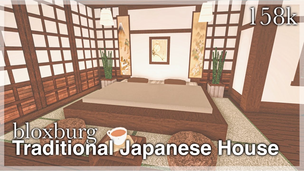 Bloxburg - Traditional Japanese House Speedbuild (interior + full tour)
