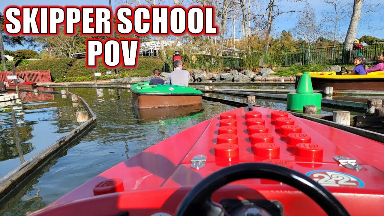 Skipper School POV, Legoland California Boat Ride | Non-Copyright