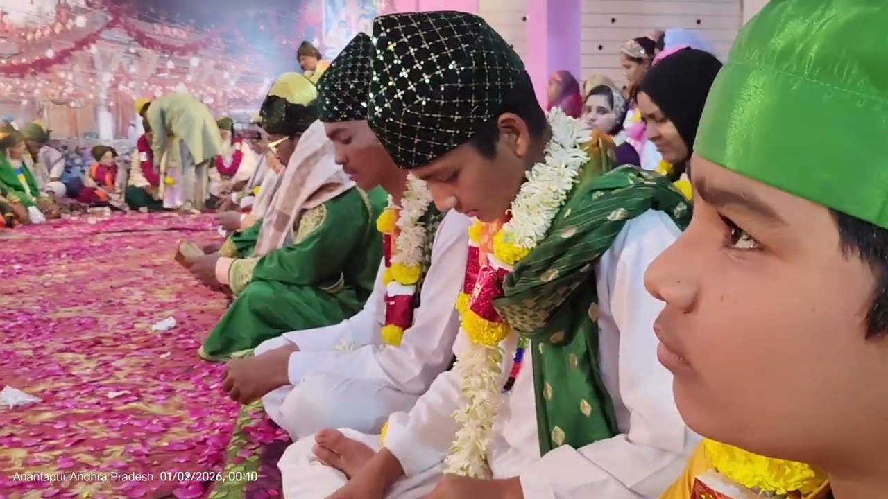 HAZARATH SAMIPEER ABDULHAQ SHA QAUDRI CHISTY BADUSHA AT ANANTAPUR ME KHAJAKI CHATI ME 01-01-2026
