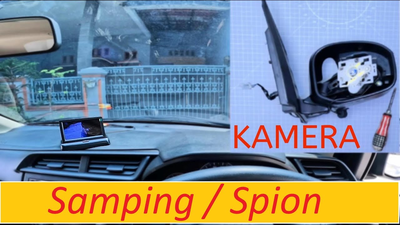 Pasang kamera samping / spion di honda Brio