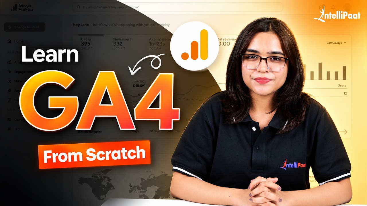 Google Analytics 4 (GA4) Tutorial for Beginners | Learn GA4 Step by Step | Intellipaat