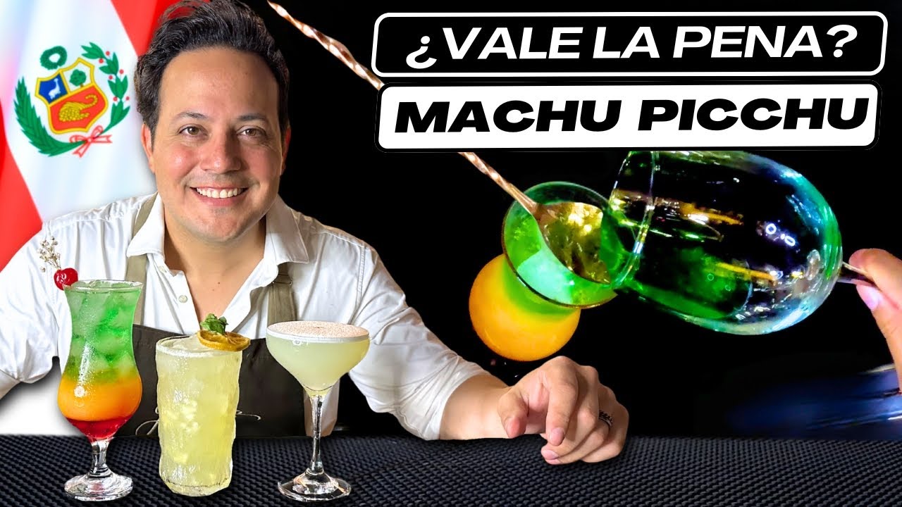 Trabajando en PERU! 🇵🇪Como hacer el coctel MACHU PICCHU!🍹POV Bartender