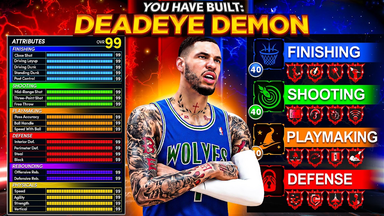 *НОВИНКА* 6'8 ПОЛУБОГ &mdash; ЭТО ПРОСТО НЕВЕРОЯТНЫЙ БИЛД В NBA 2K27! СВЕРХМОЩНЫЙ БИЛД! Лучший билд в 2k27