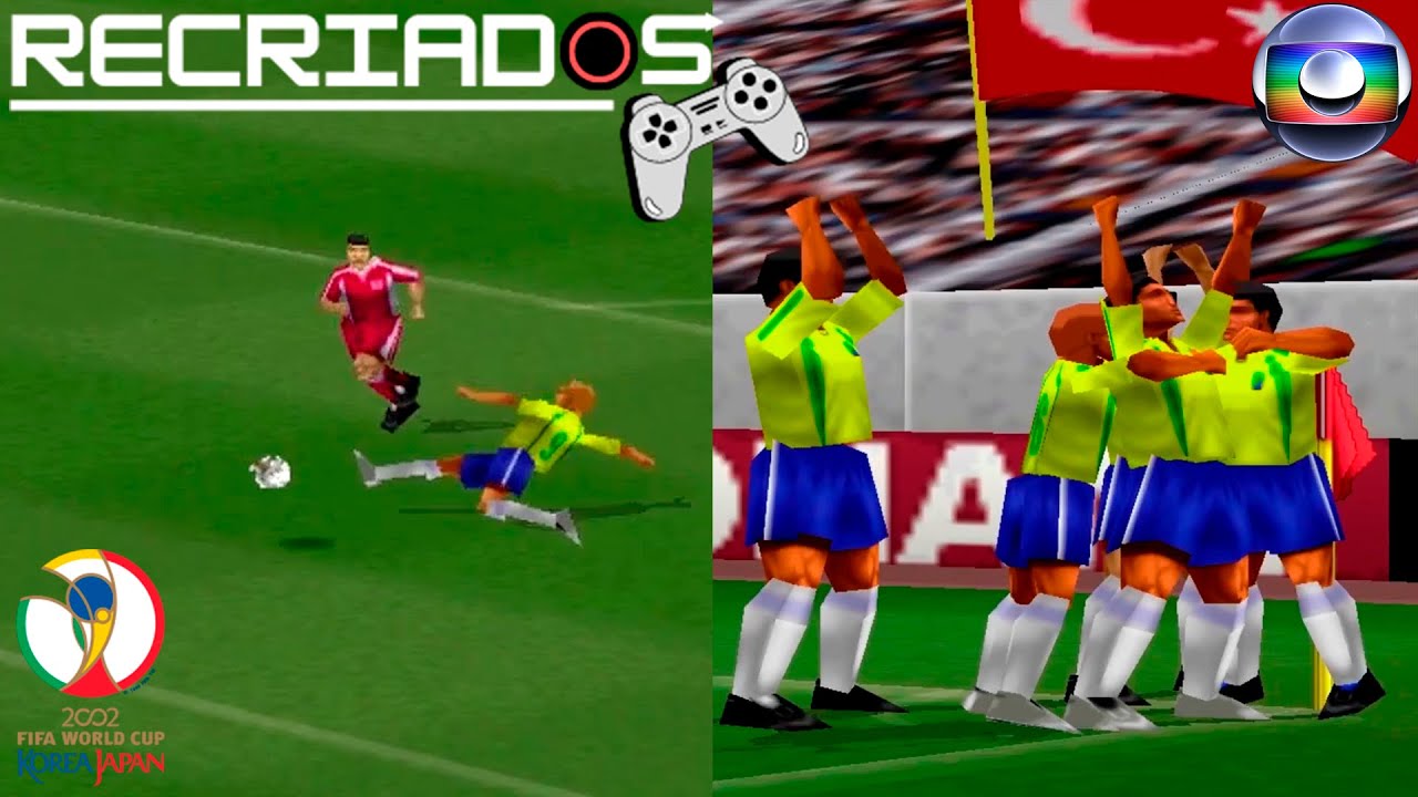 Brasil 2 x 1 Turquia - COPA DE 2002 - RECRIADOS