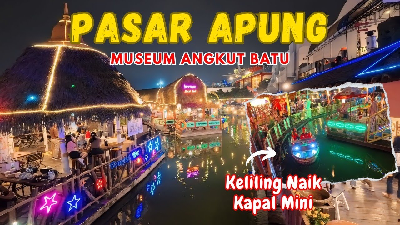 PASAR APUNG Museum Angkut Batu Malang // Kuliner 6 Negara, Gratis...!!