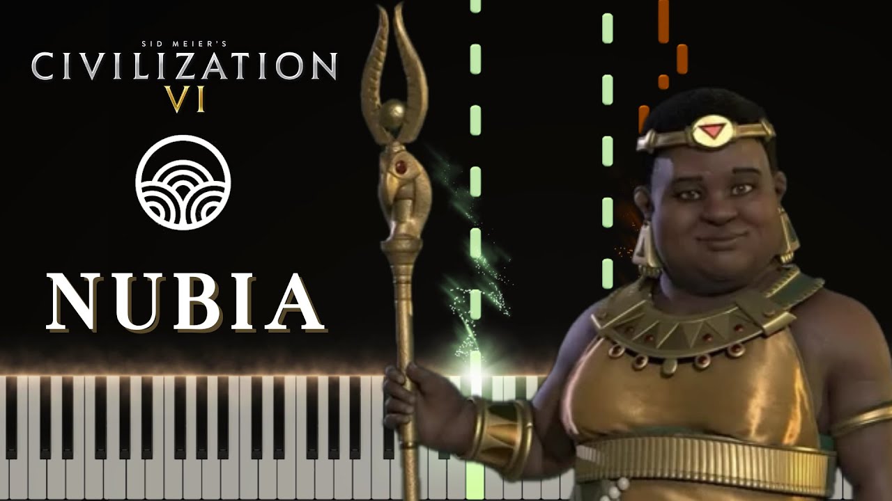 Civilization 6 - Nubia Main Theme (Atomic) - Synthesia Piano Cover