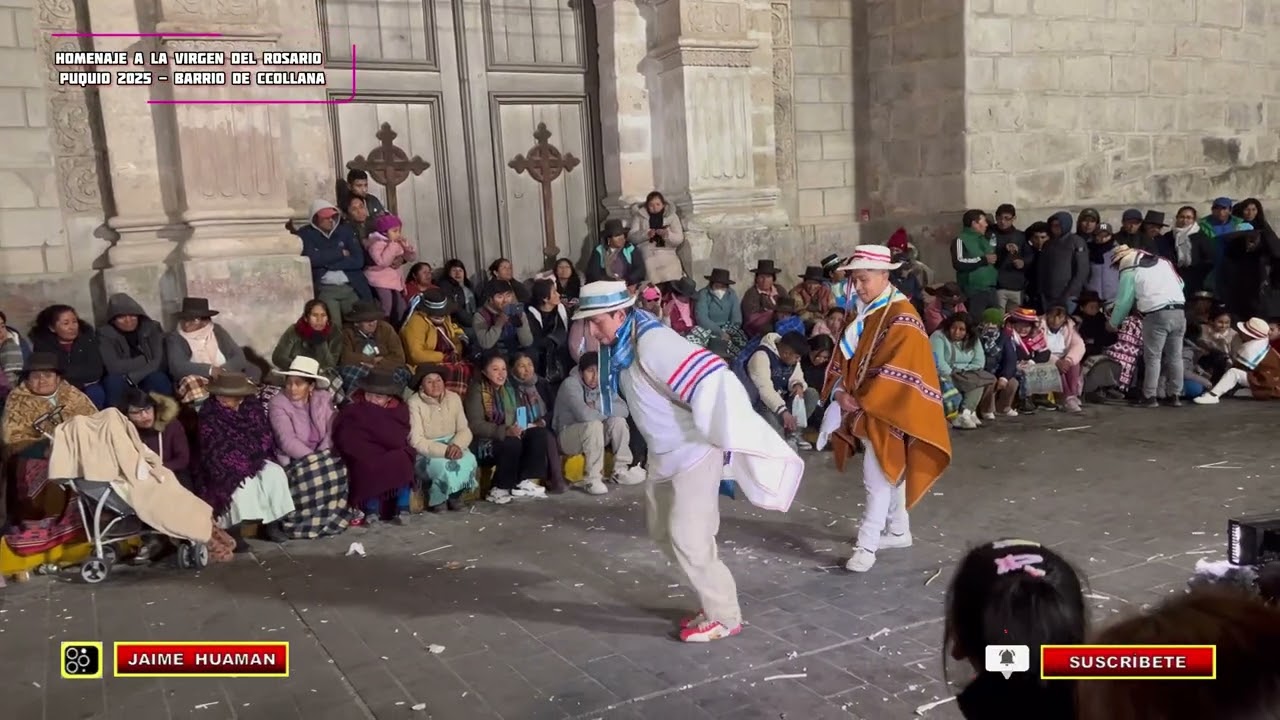 HOMENAJE A LA VIRGEN DEL ROSARIO PUQUIO 2025: Negritos de cinta