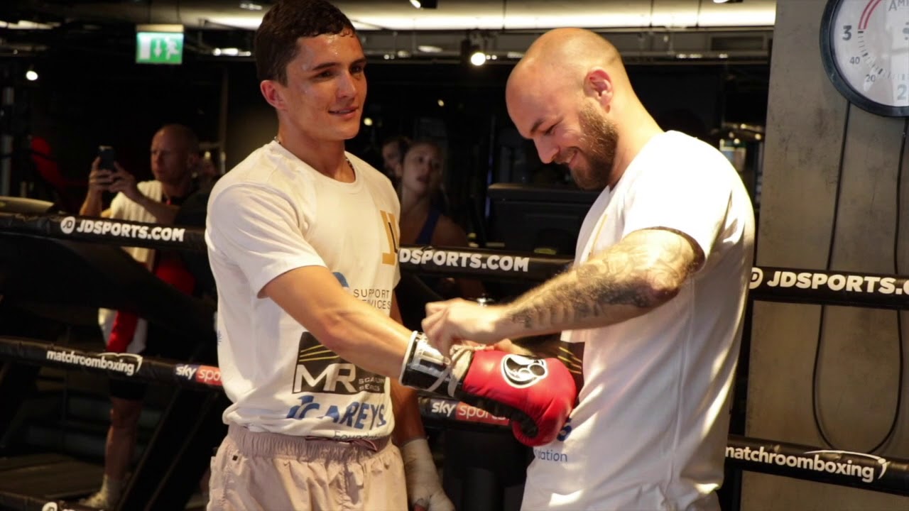 LOUIE LYNN SMASHES THE PADS W/ TRAINER KEVIN MITCHELL AHEAD OF OF 2ND PROFESSIONAL CONTEST