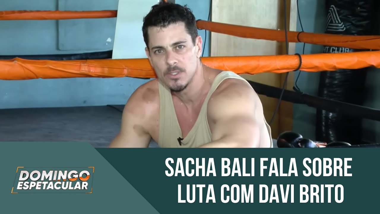 Sacha Bali e Davi Brito vão se enfrentar em ringue de boxe | ' Domingo Espetacular'