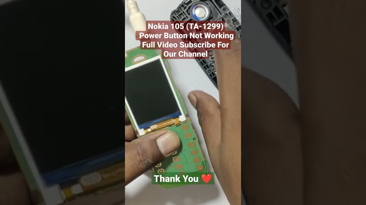 Nokia 105 Power Button Not Working Ways (Ta-1299) -2022
