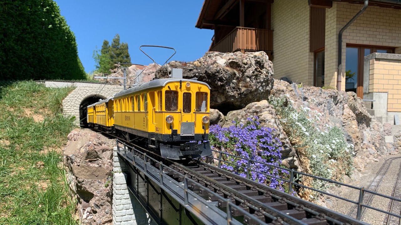 RhB & FO Züge zum geniessen auf der Schönegg Gartenbahn