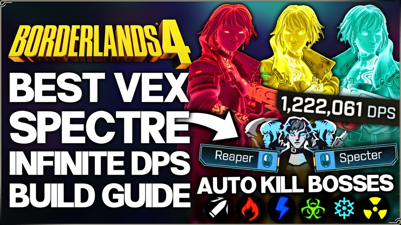 Borderlands 4 - New Best OP Vex Build - Dead Ringer Element Spectre is BROKEN - Delete Bosses Guide!