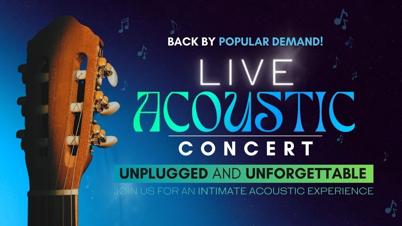 Sunday 1st October | 7pm | Live Acoustic Concert