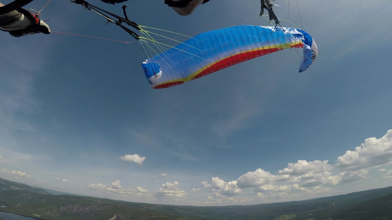 AirG - Sophie High freestyle, First flight. Stall - spin - practicing  wing overs.