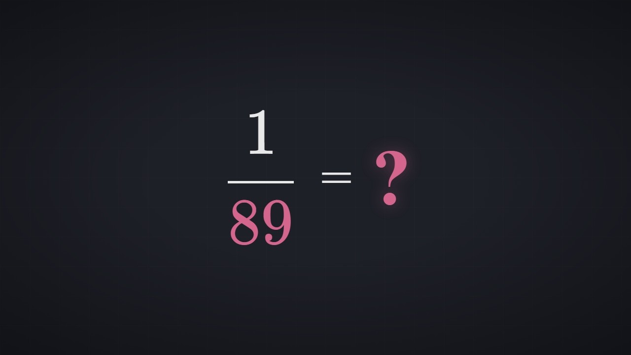 The Strangest Fraction in Mathematics.