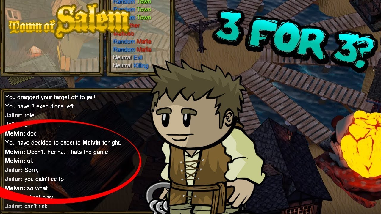 CAN WE GO 3 FOR 3? | Town of Salem Jailor Gameplay - Ranked