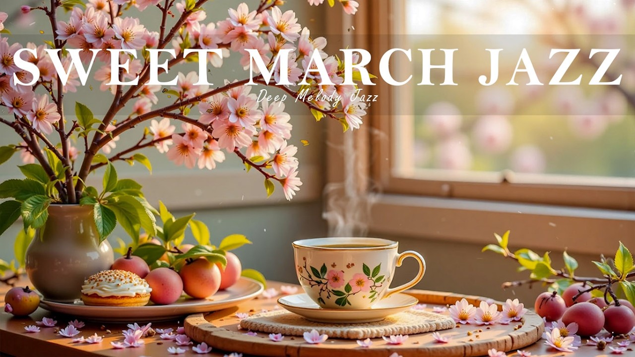 Нежный мартовский кофе-джаз 🌷☕ Весенняя атмосфера кафе и мягкая босса-нова для утра