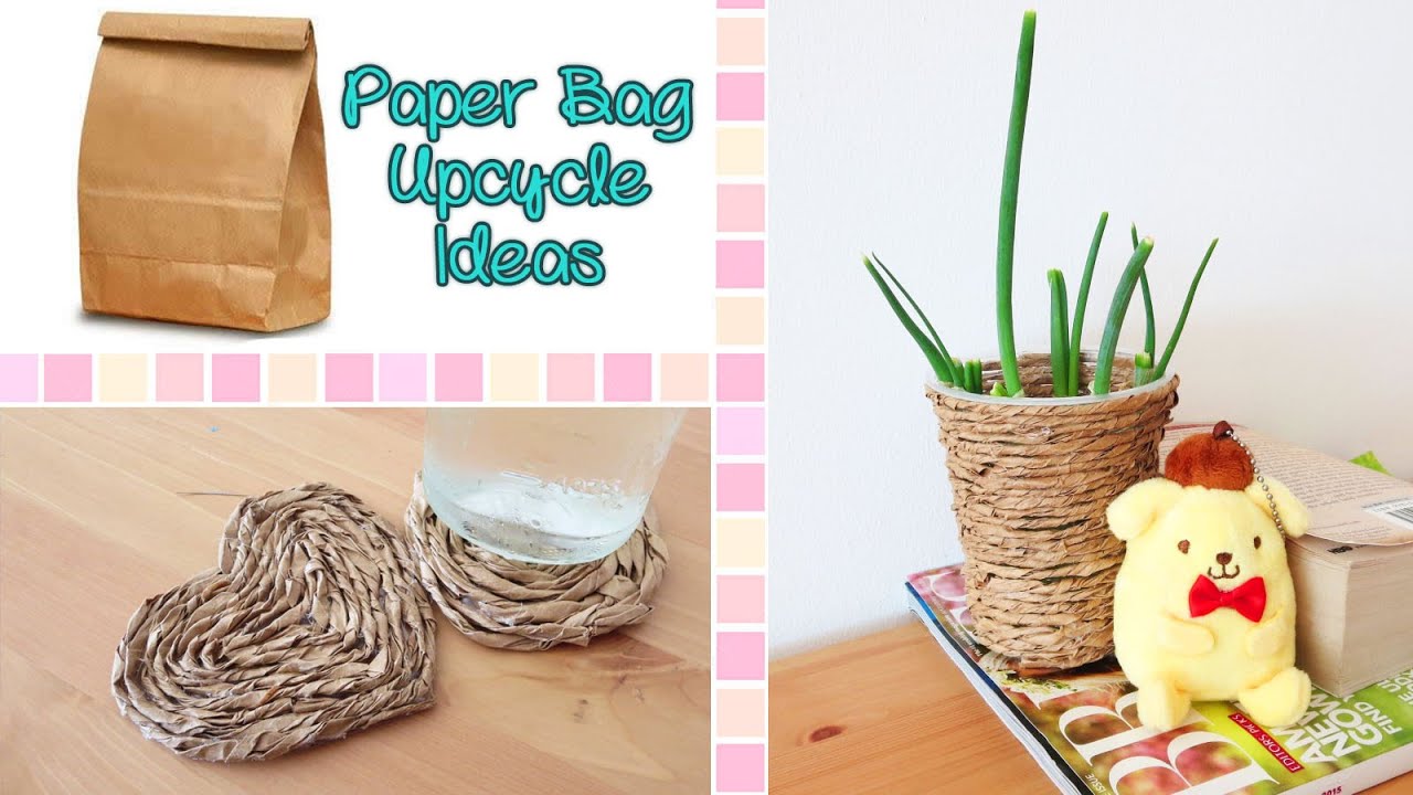 2 Room Decor DIYs Using Paper Bag - Upcycle DIY | Sunny DIY