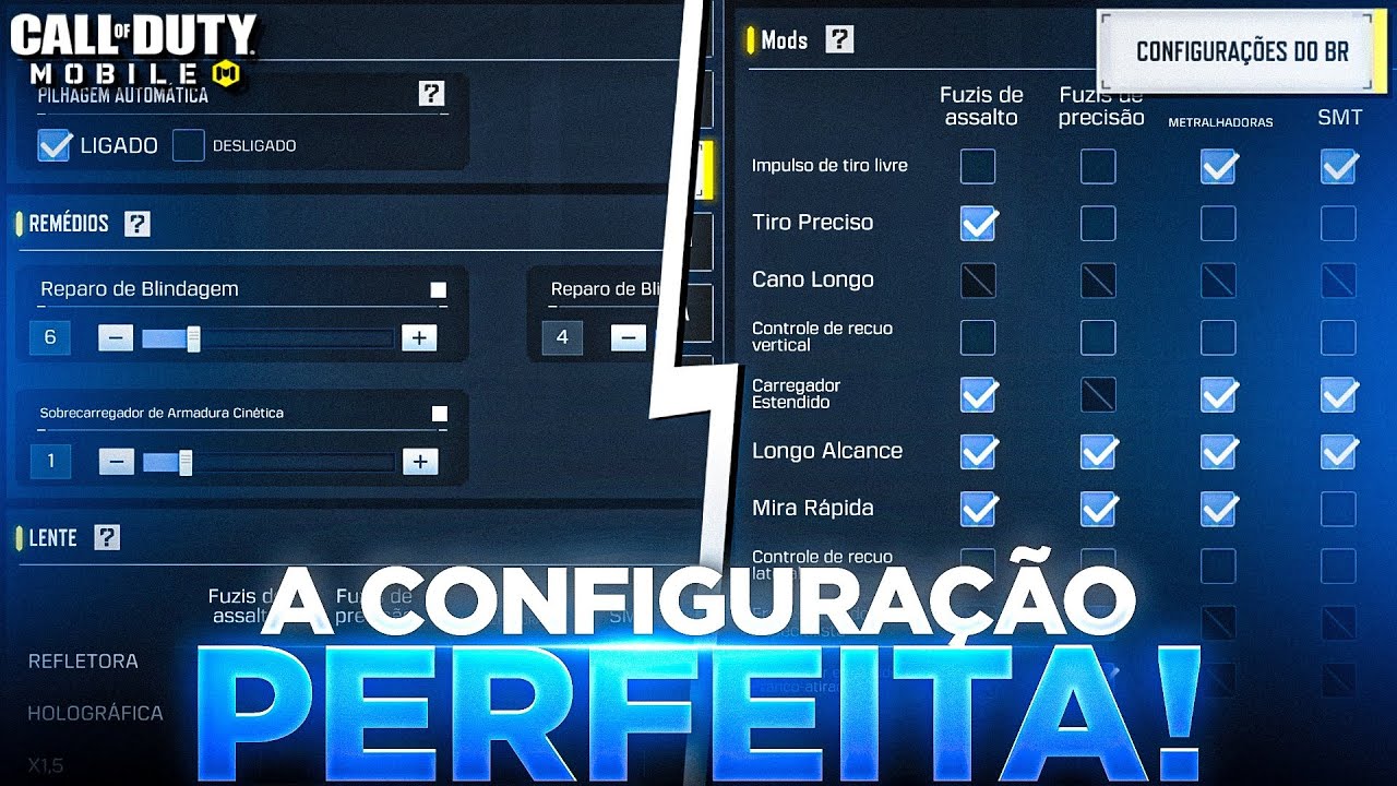 A MELHOR CONFIGURAÇÃO DO BATTLE ROYALE 100% EXPLICADA  - COD: MOBILE