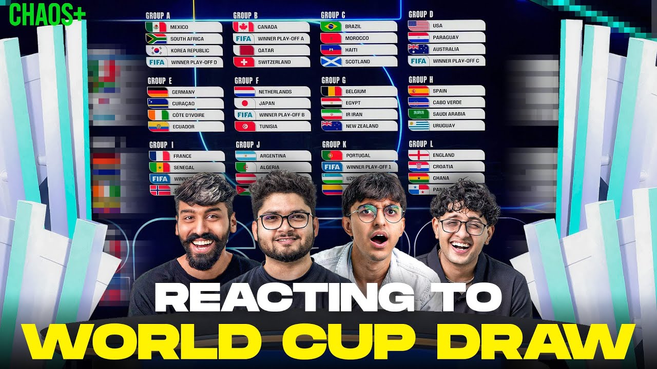 Chaos Club Reacts To FIFA World Cup 2026 Draw
