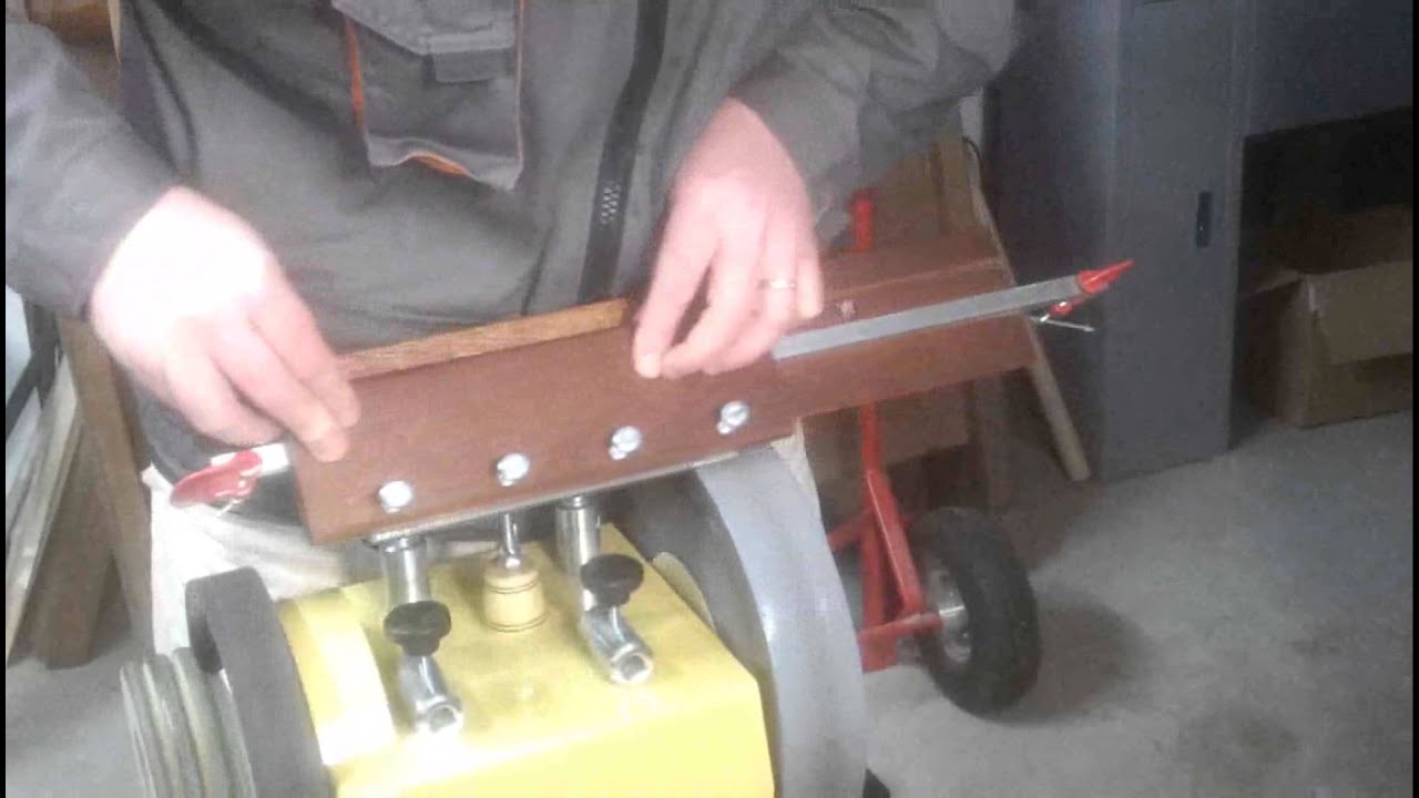 Affutage lame Rabo/Degau Tiger 2500 / Jointer Blade sharpening.