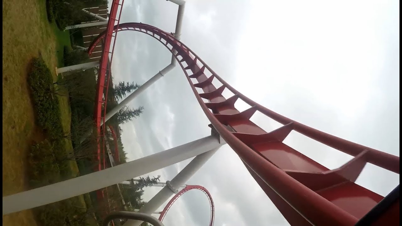 Wing Coaster Left Side On Ride Mounted Go Pro 1080P 60FPS POV Colourful Yunnan Paradise