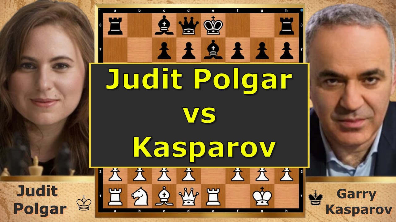 JUDIT POLGAR vs GARRY KASPAROV – Blitz Battle of Titans! ♟🔥⚡ #JuditPolgar #Kasparov #ChessLegends