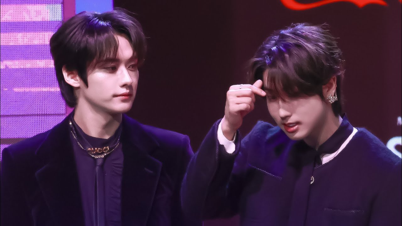 231225 SBS 가요대전 RED CARPET+ENDING 스트레이키즈 Stray kids 한Han & 리노Leeknow (한밍 minsung) FANCAM