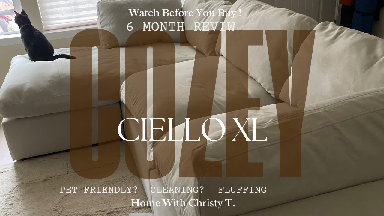 Cozey Ciello XL 6 Month Review l Watch before you buy! l The best Neutral Couch Color