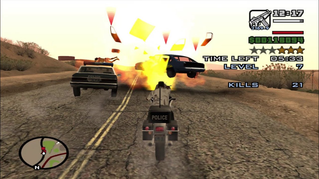 HPV1000 Police Bike Vigilante Mission Playthrough - GTA San Andreas