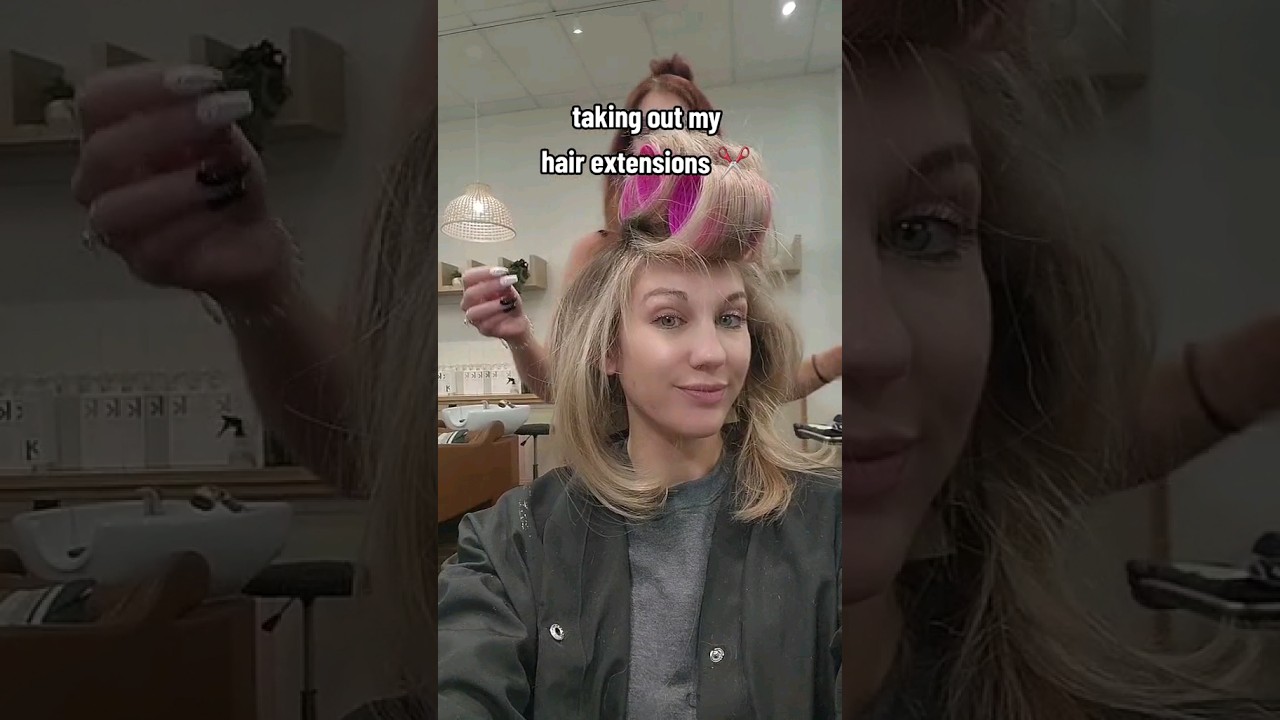 removing my hair extensions (again)