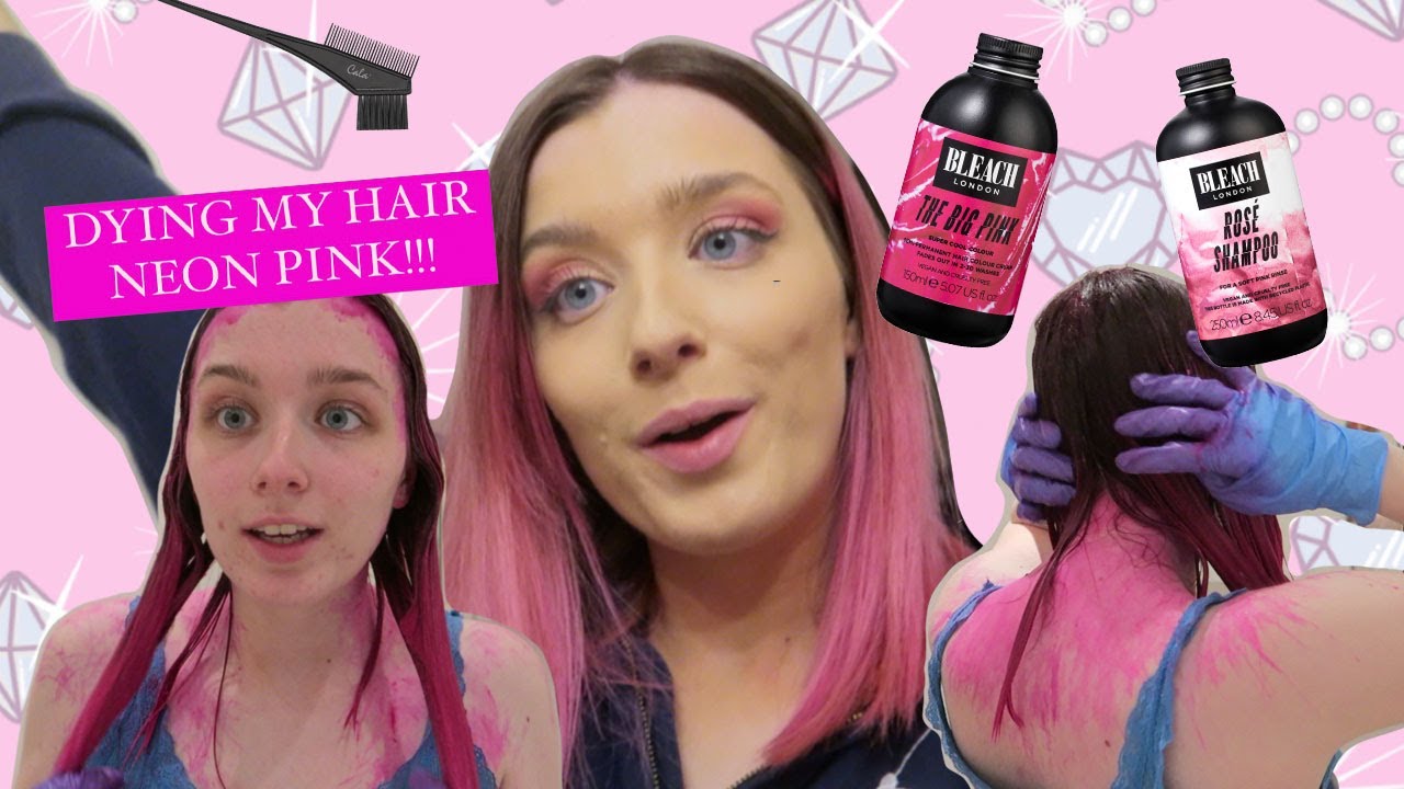DYING MY HAIR PINK! *Using Bleach London*