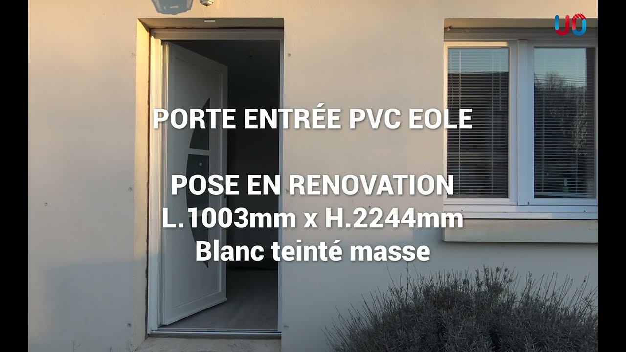 Installation Porte d'Entrée & Service PVC Pose en Rénovation sur Dormant Bois Existant USINE-ONLINE