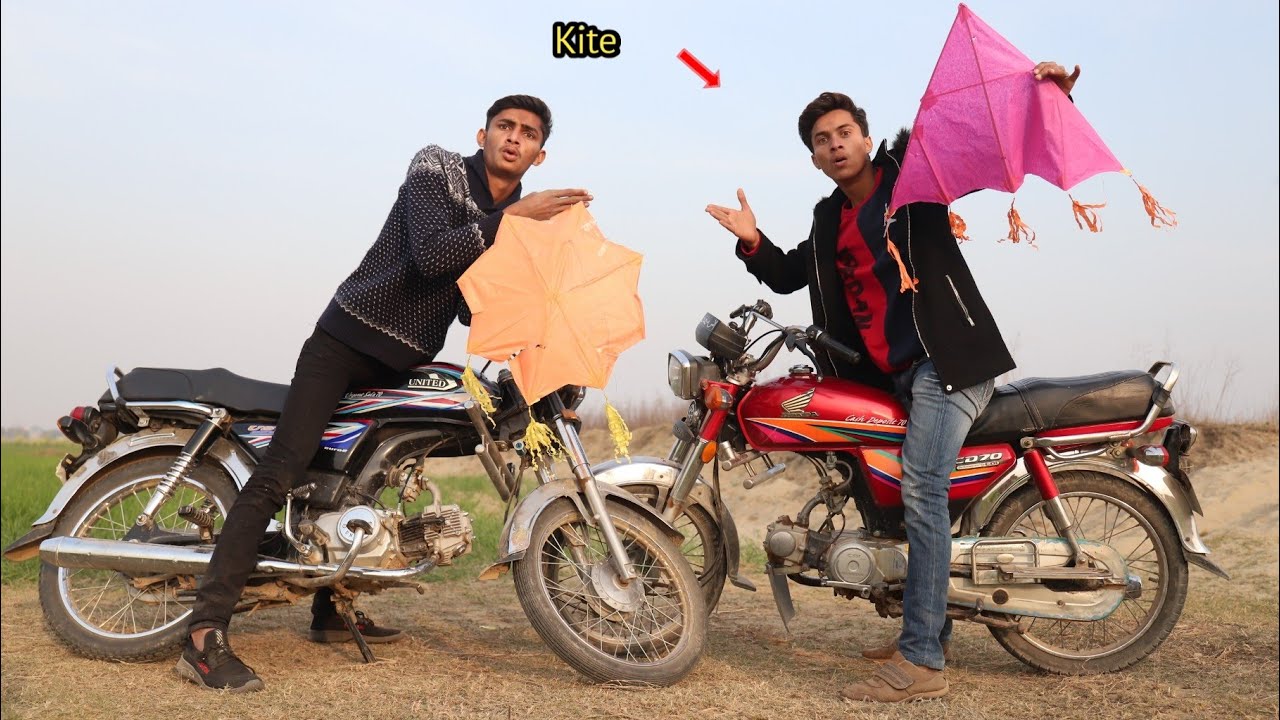 Kite Flying Challenge | Race Moter Bike