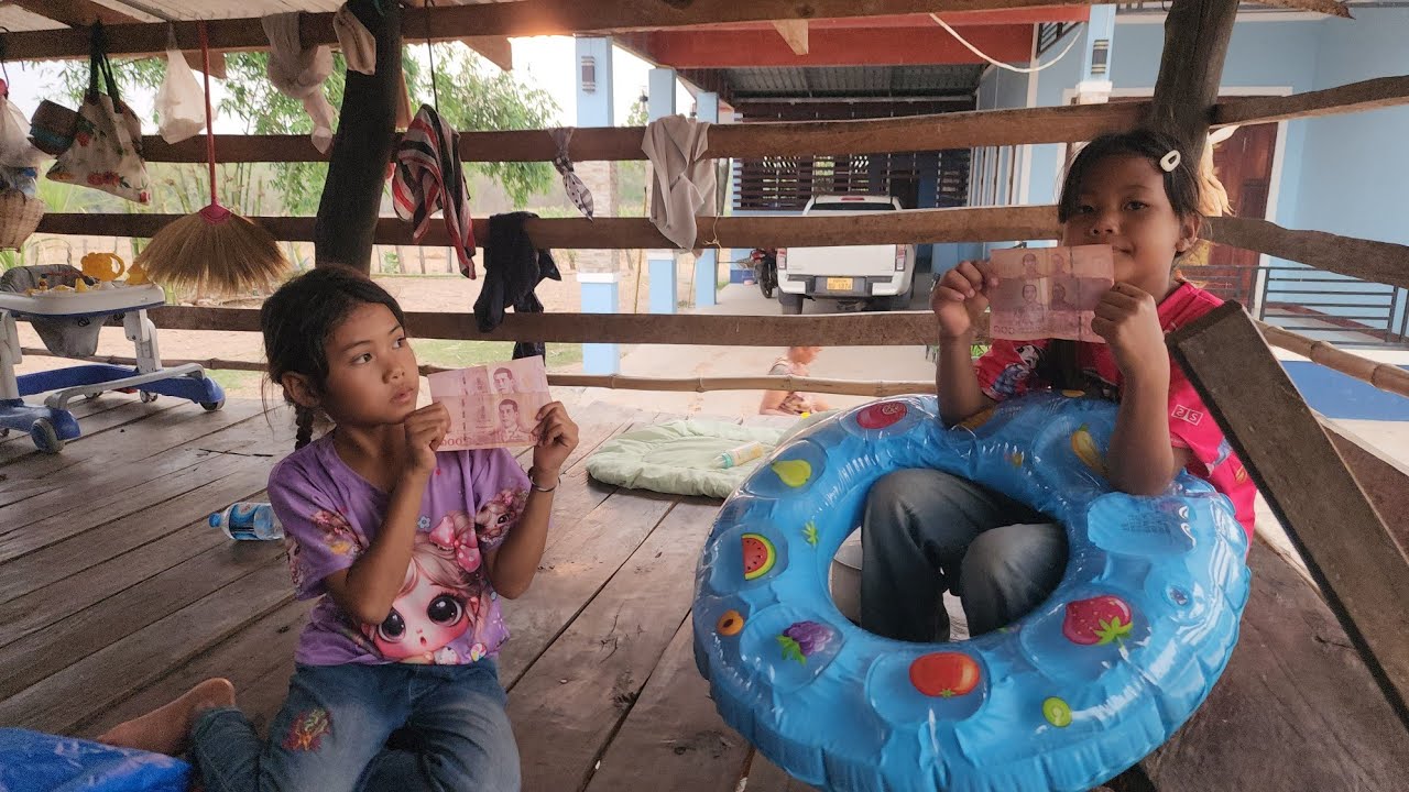 ล่าสุดฝนตกแล้วขอบคุณคุณป้าให้รางวัลน้องเนยน้องณัชชา​รางวัลคนขยัน​