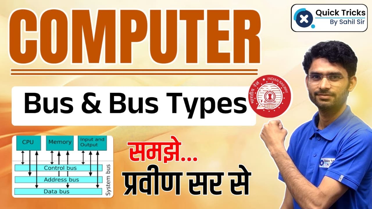 💻Computer Bus Explained 🔍 | Control, Data & Address Bus Types | Full Concept by Pravin Sir