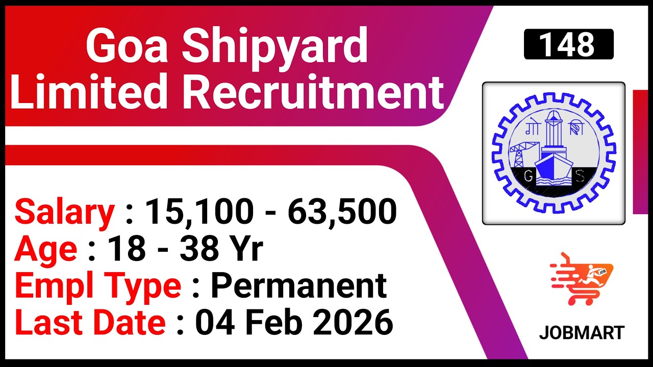 GSL Recruitment 2026 | Goa Shipyard Limited Recruitment 2026 | ITI & Diploma Jobs