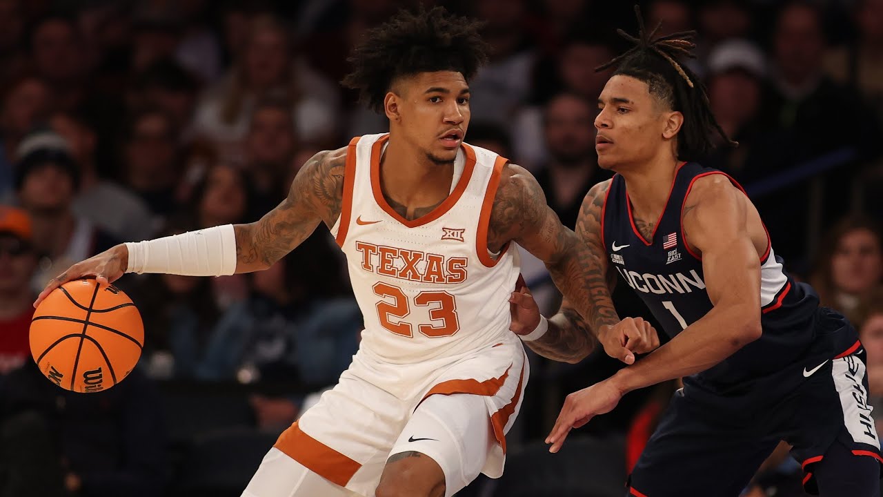Dillon Mitchell and Rodney Terry: Texas men's basketball postgame (UConn) - 11/20/23