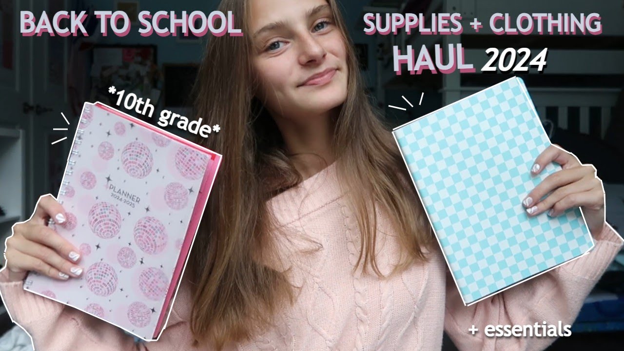 BACK TO SCHOOL HAUL *clothes + supplies * | realistic haul | 2024