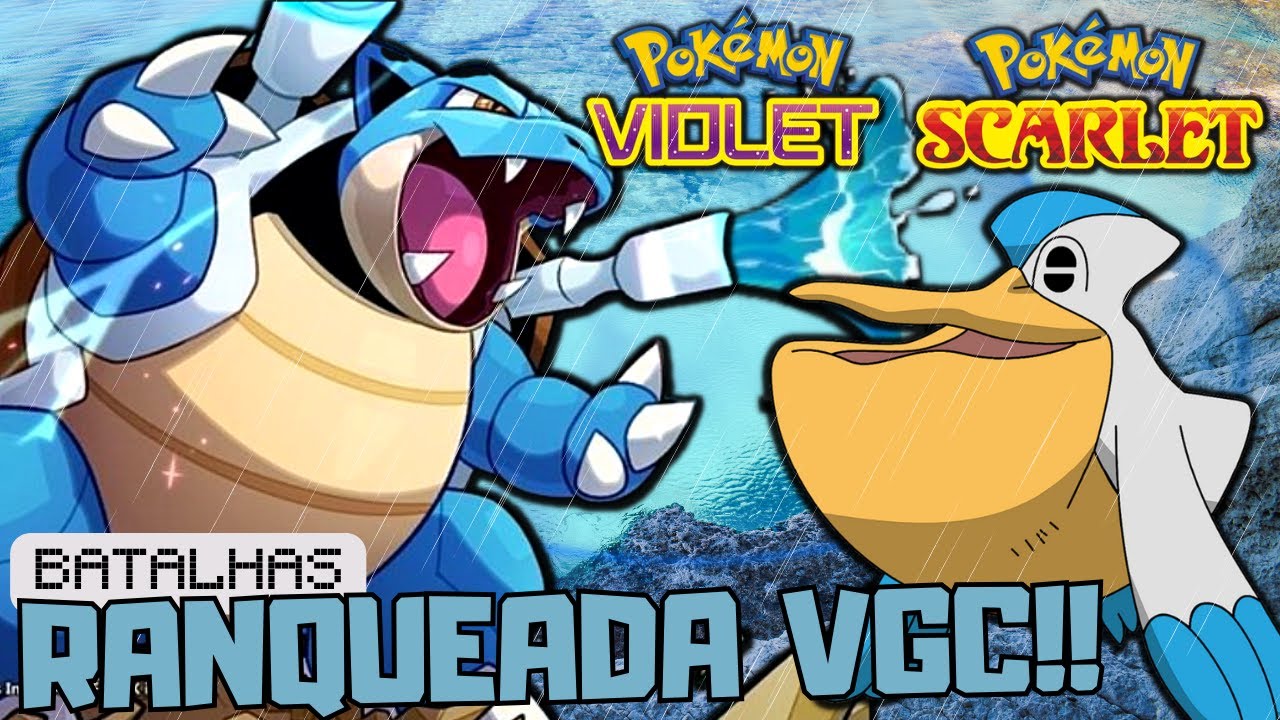 Blastoise explodindo dano na Chuva com Water Spout! | | Competitivo VGC Regulamento F #114