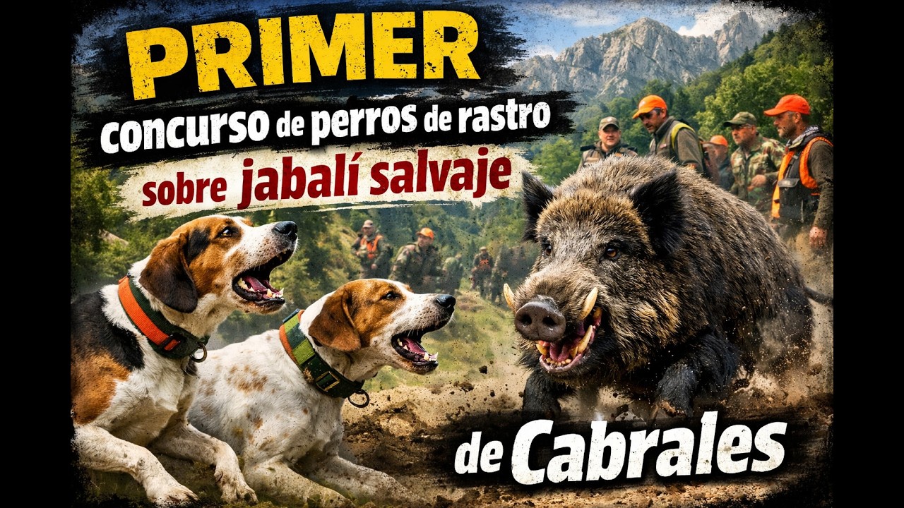 Primer Concurso de perros de rastro sobre jabalí salvaje de Cabrales