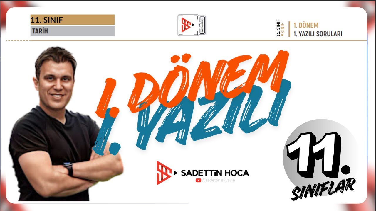 11. Sınıf Tarih 1. Dönem 1. Yazılı Çalışması (Sorularla Genel Tekrar)