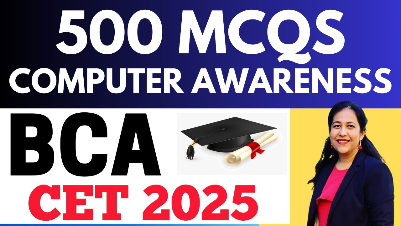 500 MCQs on Computer Awareness ( GUARANTTED 120 Marks ) | IPU CET BCA Entrance Exam 2025