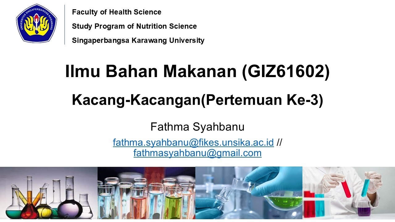 Ilmu Bahan Makanan I KACANG KACANGAN I PART 1